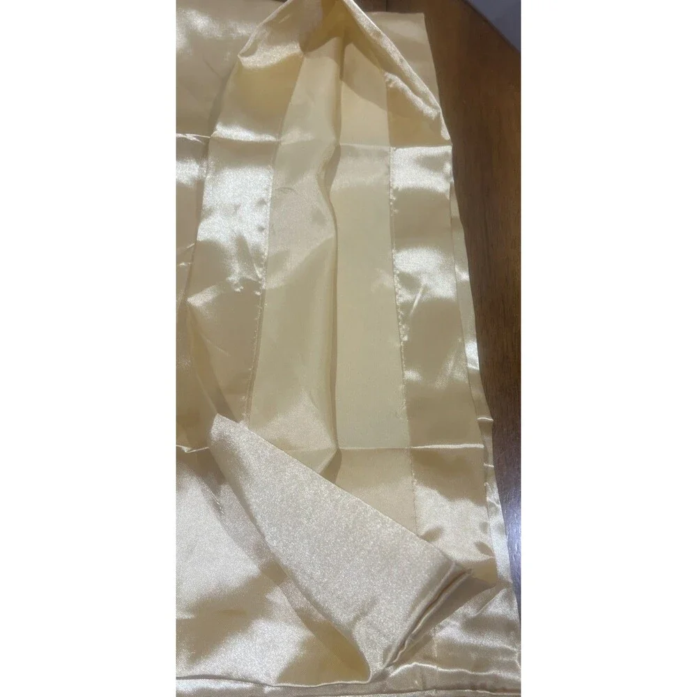 Satin Pillowcase Set, Gold, 20x30 New
